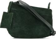Marsell Zipped Crossbody Bag Women Calf Suede One Size, Green 