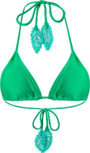 Martha Medeiros Triangle Bikini Top Women Polyamidespandexelastane G, Green 
