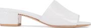 Sophie Slider Sandals Women Leatherpatent Leather 38, White