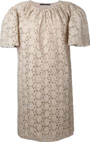 Embroidered Dress Women Cotton 48, Women's, Nudeneutrals
