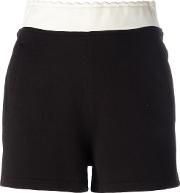Mcq Alexander Mcqueen Logo Embroidered Track Shorts Women Cotton Xs, Black 