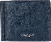 Billfold Wallet Men Leather One Size, Blue