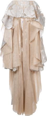 . Embellished Peplum Skirt Women Silkpolyamide 40