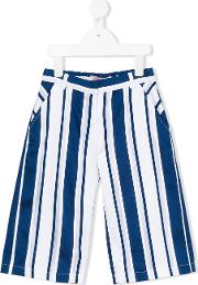 Striped Trousers Kids Cottonpolyester 12 Yrs, White