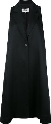 Oversized Waistcoat Women Linenflaxviscose 42, Black