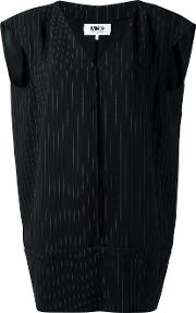 Panelled Mini Dress Women Polyester 44, Black