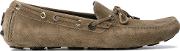 Classic Boat Shoes Men Calf Leatherleatherrubber 44, Green