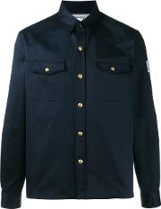 Moncler Gamme Bleu Shirt Jacket Men Cottoncuprowool 2, Blue 