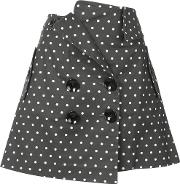 Polka Dot Fitted Skirt 