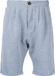 Tapered Shorts Men Cottonlinenflax 38, Grey