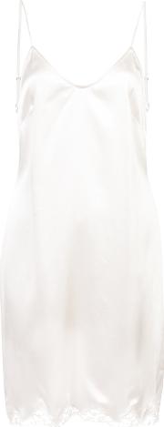 Morgan Lane Giselle Nightgown Women Silk S, White 