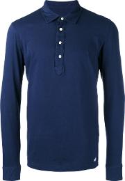 Jersey Polo Shirt Men Cotton S, Blue