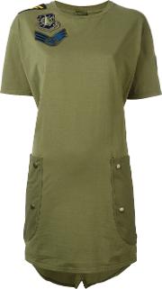 Military T Shirt Dress Women Cottonpolyesterviscose 40, Green