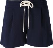 Mr & Mrs Italy Casual Shorts Women Cottonpolyesterspandexelastanevirgin Wool Xs, Blue 