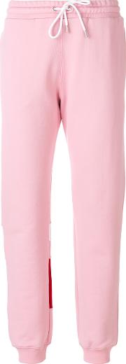 Msgm Classic Sweatpants Women Cottonpolyamide Xs, Pinkpurple 