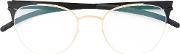 Round Frame Glasses Women Steel One Size