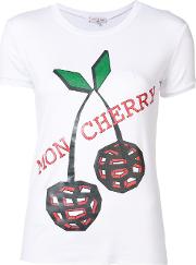 'mon Cherry' T Shirt Women Cottonspandexelastane S, White