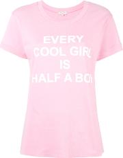 Slogan Print T Shirt Women Cotton Xs, Pinkpurple