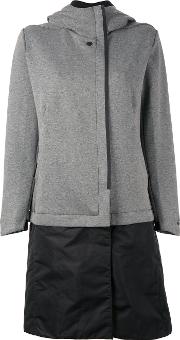 Technical Fleece Hooded Coat Women Cottonpolyester Xs, Women's, Grey