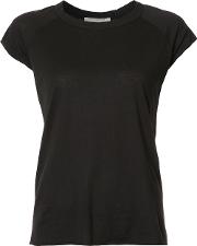 Nili Lotan Short Sleeved T Shirt Women Cotton M, Black 