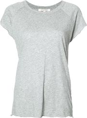 Raglan T Shirt Women Cotton S, Grey