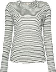 Striped T Shirt Women Cotton L, Women's, Black