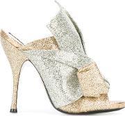 Glitter Sandals Women Leatherlurex 37, Women's, Grey