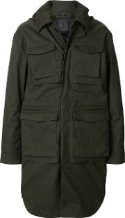 Norwegian Rain Tailored Fitted Coat Men Polyesterviscosewool Xs, Green 