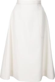 'the Gibbs' Skirt Women Silkwool 8, White