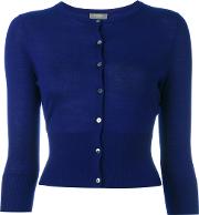 N.peal Cashmere Button Up Cardigan Women Cashmere L, Blue 