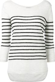N.peal Cashmere Textured Stripe Jumper Women Cashmere M, Black 