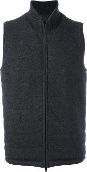 N.peal Quilted Roll Neck Gilet Men Nyloncashmere M, Grey 
