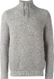 N.peal Waffle Knit Marled Sweater Men Cashmere Xxl, Brown 