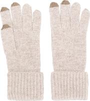 Ribbed Gloves With Touch Screen Tips 