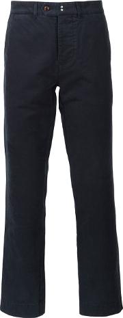 Chino Trousers Men Cotton 36, Blue