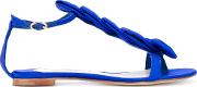 Olgana Delicate Sandals Women Silkleather 37, Blue 