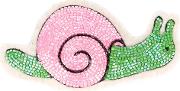 Olympia Le Tan Beaded Snail Patch Women Wool Feltplastic One Size, Pinkpurple 