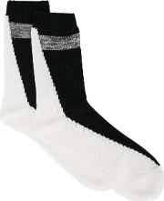 Na Intarsia Socks Men Cottonnylonpolyesterspandexelastane  Size, Black
