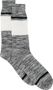 Na Knitted Socks Men Cottonpolyesterspandexelastanerubber  Size, Grey