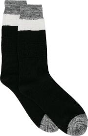 Na Striped Socks Men Cottonpolyesterspandexelastanerubber  Size, Black