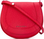 Saddle Bag Women Calf Leather One Size, Red