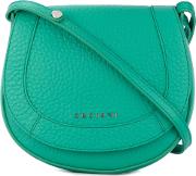 Small Saddle Bag Women Calf Leather One Size, Green