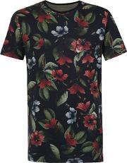 Osklen Floral Print T Shirt Men Cottonpolyamide G, Black 