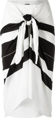 Striped Midi Skirt 