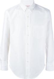 Button Down Shirt Men Cottonpolyestermetal 48, White