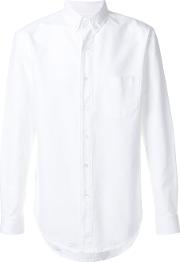 Palm Angels Button Down Ripped Shirt Men Cotton 44, White 