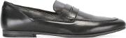 Classic Penny Loafers Men Calf Leatherleather 44, Black