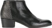 Metallic Detail Ankle Boots Women Calf Leatherleather 36, Women's, Black