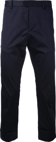 Tailored Trousers Men Cottonspandexelastane 44, Blue