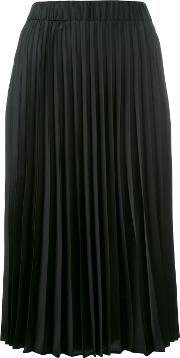 P.a.r.o.s.h. Mid Length Pleated Skirt Women Polyester L, Black 
